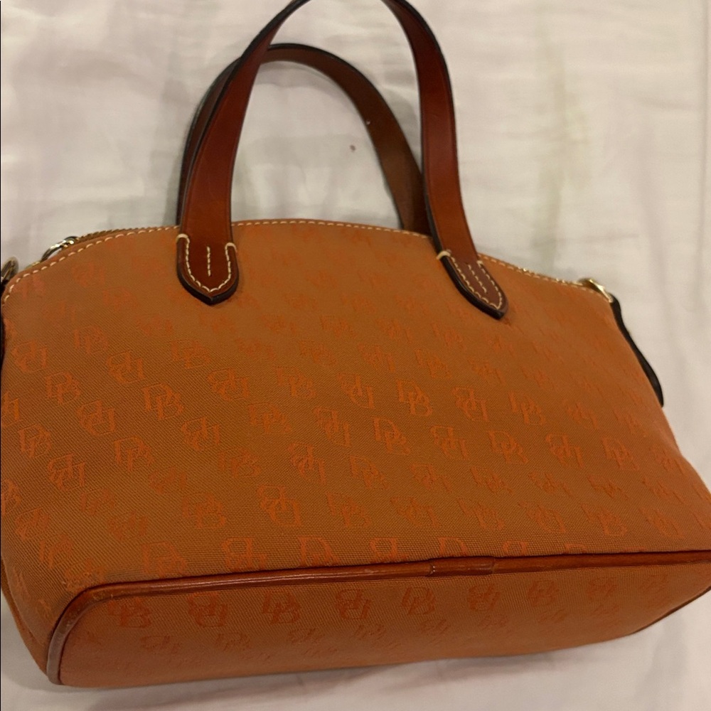 Dooney & Bourke Ruby mini Satchel Crossbody Bag in burnt orange/rust brown - Picture 5 of 16